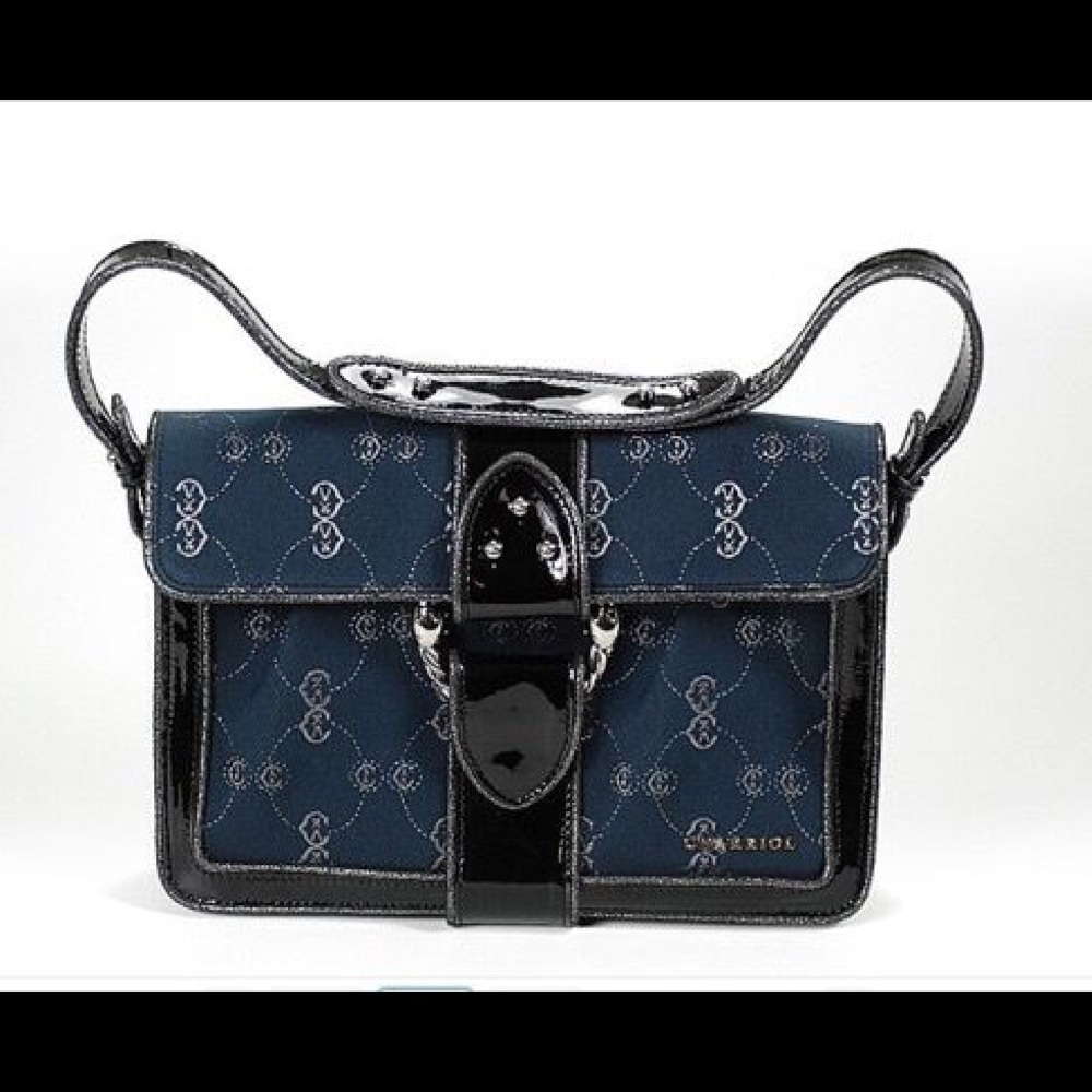 Charriol CC Logo Canvas Pochette Handbag